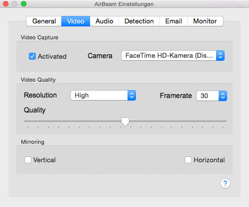 Video preferences